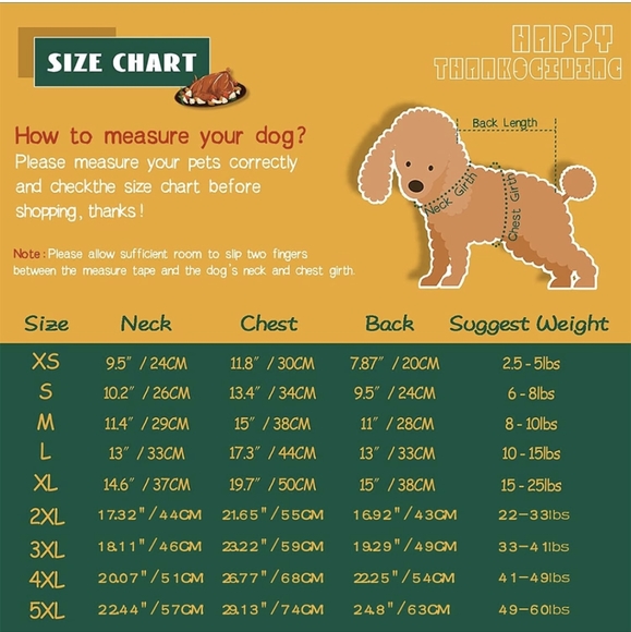 Turkey Dog Costume Thanksgiving Apparel Pet Costume for Dogs and Cats - Picture 7 of 11